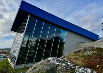 A wide view of steel structure building